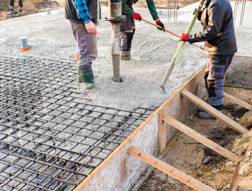foundation replacement concrete pour